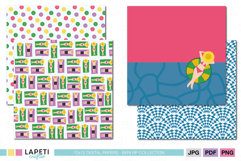 beach and poolside patterns for printable projects
