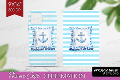 Beach Pillow Nautical Phone Case PNG Sea Quotes Case PNG Product Image 1