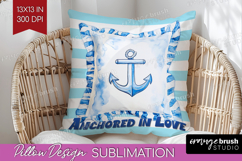 Beach Pillow Nautical Pillow Sublimation Sea Quotes Pillow Product Image 1