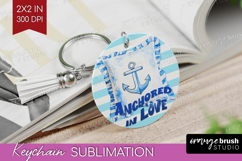 Beach Pillow Nautical Keychain PNG Sea Quotes Keychain Product Image 1