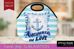 Beach Pillow Nautical Lunch Bag Sea Quotes Lunch Bug PNG Product Image 1