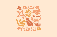 Retro Summer Flowers Beach T-shirt Design Bundle Product Image 9