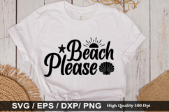 Beach please SVG - Beach Design Product Image 1