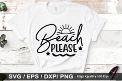 Beach please SVG - Beach Design Product Image 1