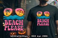 Beach Please Summer Beach Vacation Design PNG File