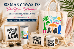 Beach Please SVG File, Summer Beach Vacation svg Product Image 6