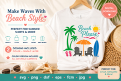 Beach Please SVG File, Summer Beach Vacation svg Product Image 1