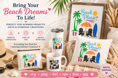 Beach Please SVG File, Summer Beach Vacation svg Product Image 9