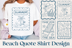 Beach Quote T-Shirt PNG, Summer Sublimation Design Product Image 1