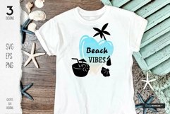 Beach sublimation designs quotes t-shirt design Product Image 2