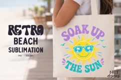 Retro Beach t shirt, Soak Up The Sun Groovy Summer Product Image 1