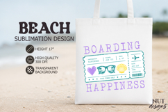 Retro Beach sublimation, Ticket Boarding Happiness Product Image 1