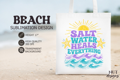 Retro Beach t shirt, Salt Water Beach quotes summer Product Image 1