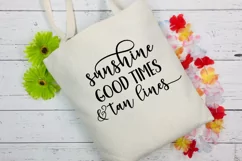 Sunshine Good Times Tan Lines SVG I Beach SVG I Summer SVG