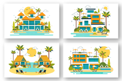 10 Beach Resort Illustration Product Image 3