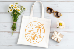 Beach Scene SVG Bundle: 24 Summer Line Art Clipart Designs Product Image 5