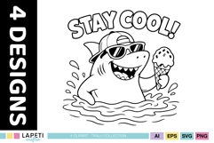 Funny ocean animal shirt graphics for children