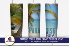 beach skinny tumbler wrap