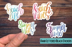 Hand Lettered Beach PNG Sticker Pack Product Image 1
