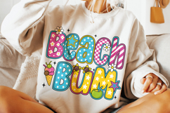 Beach Bum PNG, Preppy Summer PNG, Summer Vibes, Beach PNG Product Image 2