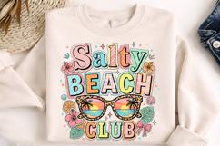 salty beach club, beach club png, summer coastal png, coastal sublimation, beach shirt design, ocean lover gift, vacation shirt png, salty beach design, seaside apparel png, coastal t shirt png