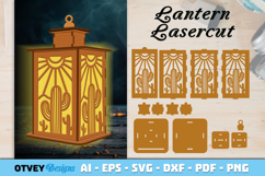 Beach Sunset Lantern Lasercut Product Image 1