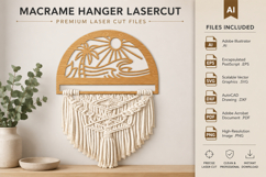 Beach Sunset Macrame Hanger Lasercut BUNDLES Product Image 10