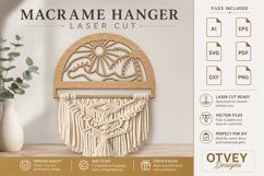 Beach Sunset Macrame Hanger Lasercut BUNDLES Product Image 13