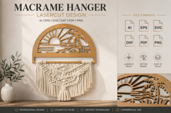 Beach Sunset Macrame Hanger Lasercut BUNDLES Product Image 4