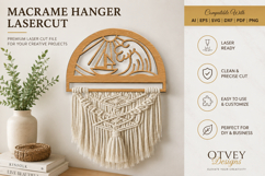 Beach Sunset Macrame Hanger Lasercut BUNDLES Product Image 7