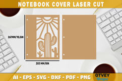 Beach Sunset Notebook Cover Laser Cut | Wooden Notebook Product Image 2