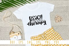 Beach Therapy SVG Cut File | Funny Summer Quotes Product Image 1