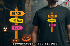 Beach This Way Fun PNG File