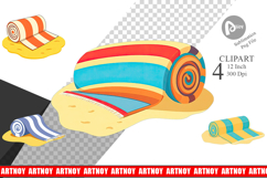 Beach Towel Clipart Product Image 1