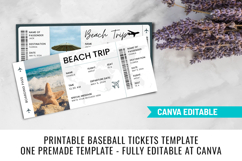 Editable Beach Vacation Surprise Trip Ticket Canva Template Product Image 7