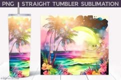 Beach Tumbler Wrap | Sunset Tumbler Sublimation Product Image 2