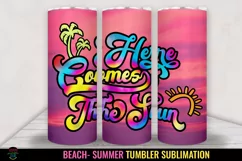 beach tumbler sublimation wrap- summer tumbler sublimation wrap- beach tumbler png- summer tumbler png