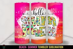 beach tumbler sublimation wrap- summer tumbler sublimation wrap- beach tumbler png- summer tumbler png