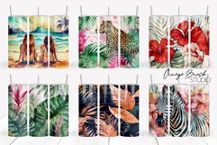 Beach Tumbler Wrap Bundle 6 PNG Sublumation Design