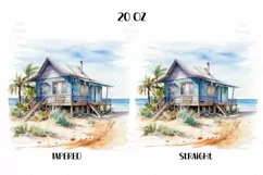 Beach Lighthouse Tumbler Wrap, 20 oz tumbler wrap, Beach png, Beach Tumbler Wrap