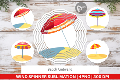 Wind Spinner Beach Umbrella Product Image 1