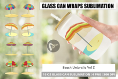 Glass Can Beach Umbrella Product Image 1