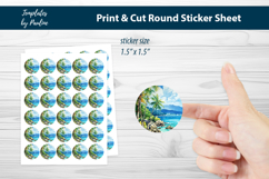 Beach Vacation Digital Sticker