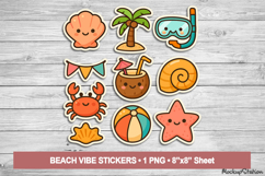 Summer Stickers PNG | Cute Beach &amp; Vacation Clipart Product Image 1