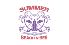 Retro Summer Paradise Beach T-shirt Design Bundle Product Image 7