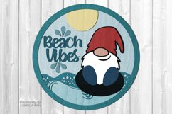 Beach Gnome SVG Laser Cut Files | Beach SVG | Gnome Sign SVG Product Image 1