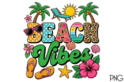 Beach Vibes Png T-Shirt Png Product Image 1