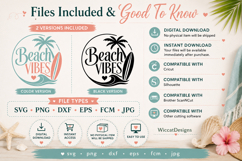 Beach Vibes SVG Cut File, Summer Beach SVG, Product Image 4