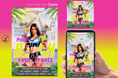 Beach Volleyball Flyer Tournament, Beach Digital Flyer Product Image 1