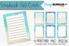 Beach Watercolor Scrapbook Note Cards
